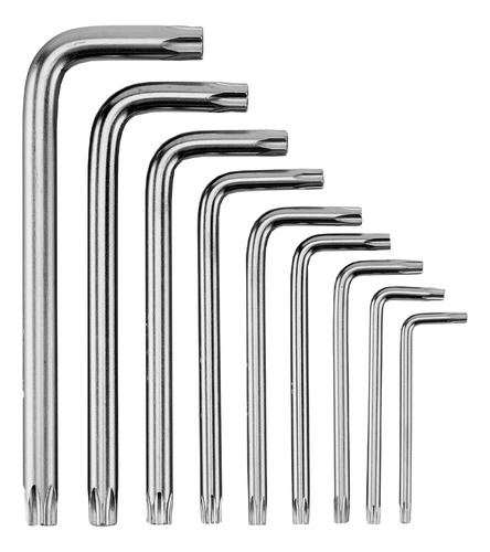 Jogo Chave Torx Tipo L T10 A T50 Com Furo 3 Cxs 123059 - Mtx
