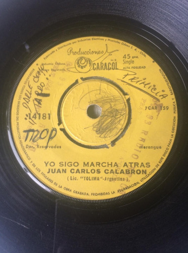 Vinilo Juan Carlos Calabron La Pistola De Pedro 