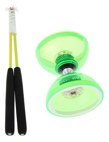 Juguete Chino Led Diabolo De Triple Rodamiento, Diabolos Par