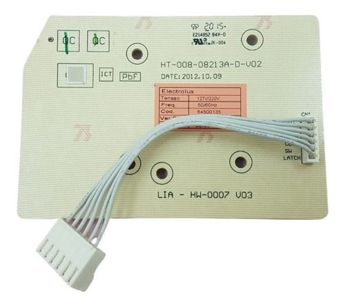 Placa Interface Electrolux Ltc10 Ltc15 Lt15f  64500135 Orig.