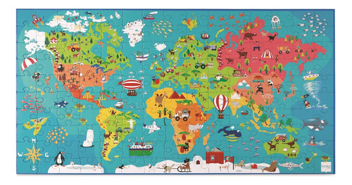 Puzzle 150pcs Mapa Del Mundo Scratch Europe