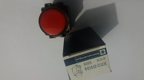 Luz Piloto Color Rojo 110v Con Bombillo Ba9s 6v 1,2w Xb2bv34