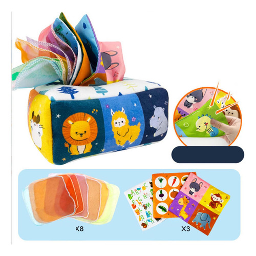 Paquete De 2 Cajas De Pañuelos For Montessori Juguetes De