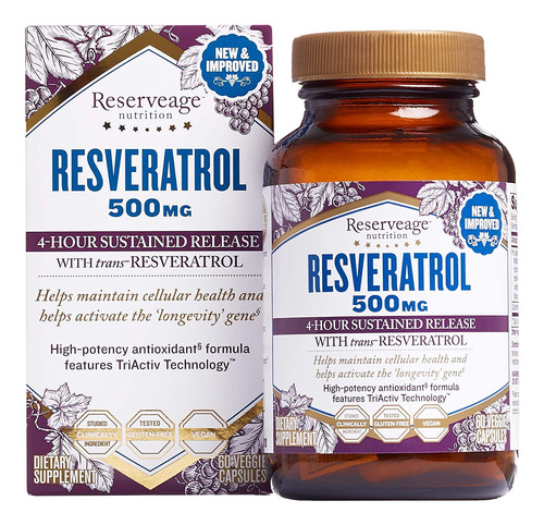 Reserva, Resveratrol De 500 Mg, Suplemento Antioxidante Para