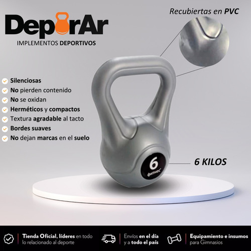 Pesas Rusas 6 Kg Kettlebel Funcional Fitness Fabricantes Ct