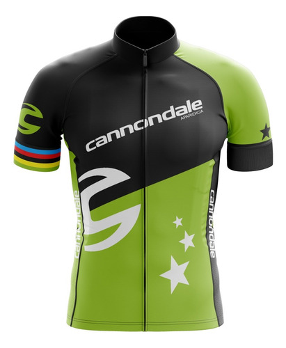 Jersey Ciclismo Apariencia Cannondale Vintage Verde Negro