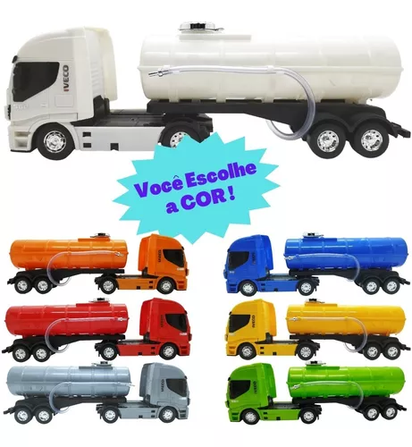 Caminhao Brinquedo Iveco S Way Hi Way Bau Dolly 9 Eixo Carga