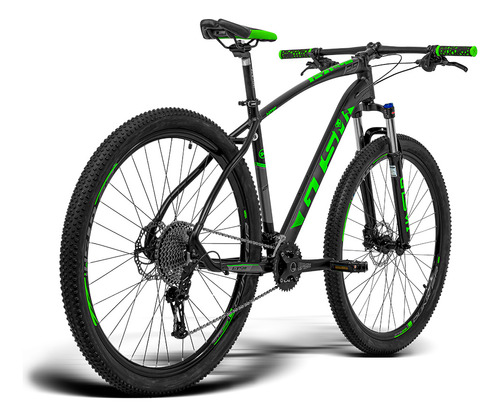 Bicicleta Aro 29 Gts Freio Hidráulico Susp Trava 2x10 20v Sx Cor Preto-verde Tamanho Do Quadro 19