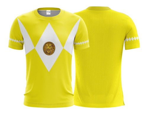 Camiseta Uniforme Power Rangers Mighty Morphin Dryfit Sport