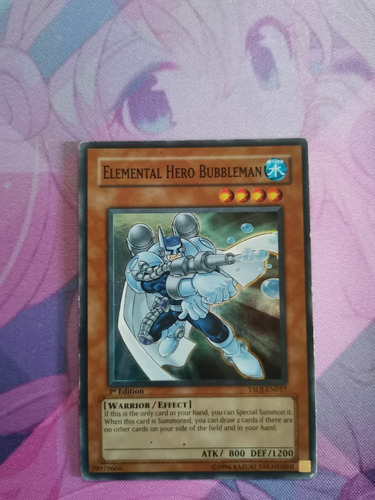 Elemental Hero Bubbleman Super Rara Ysdj 017 Yugioh