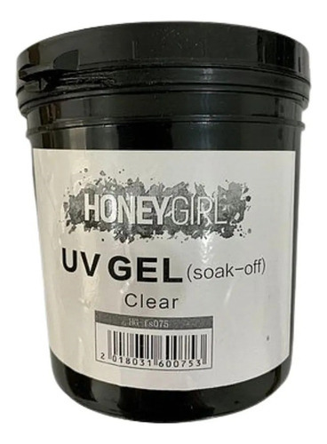 Gel Clear Uv Para Unha Acrigel Honey Girl Profissional 1 Kil Cor Preto