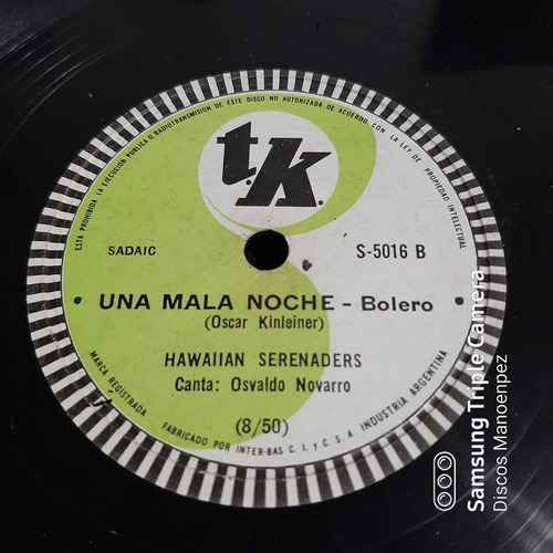 Pasta Hawaiian Serenaders - O Novarro J Logan Tk C159