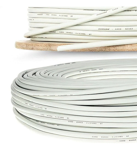 Cabo Manga 15 Metros 4 Vias 22 Awg Para Automação Led Rgb
