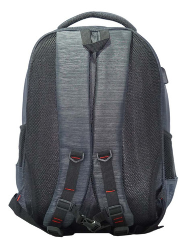 Imagen 3 de 10 de Mochila Notebook Usb Urbana Reforzada Compartimientos