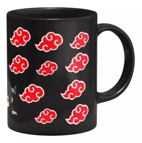 Caneca ecf Naruto Símbolo Akatsuki Preta Porcelana 325ml em Promoção na  Americanas