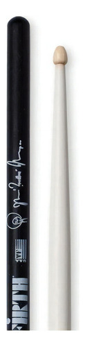 Baqueta Questlove Ponta De Madeira Sat Vic Firth Cor Preto E Branco Tamanho 43,18 Cm