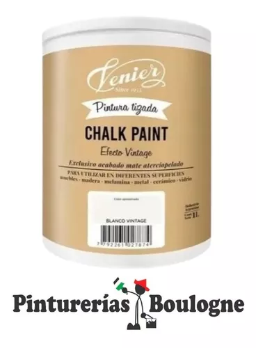 Pintura Tizada Chalk Paint Venier Blanco Vintage 1Lt - Easy