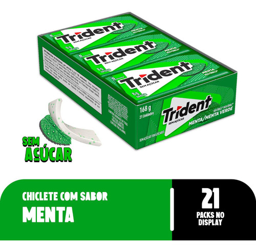 Trident Menta Com 21 Unidades 8g