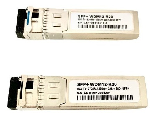 Gbic 10gb Mikrotik Par Bidirecional 20km Lc Wdm S+2332lc10d