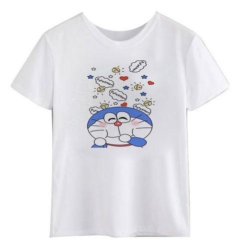 Polera Doraemon El Gato Cósmico Kawaii Unisex Hombre Mujer