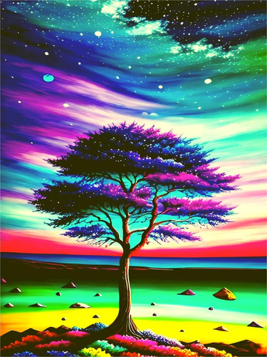 5d Diamond Painting Kit Pintura Diamante Arbol 30x30cm