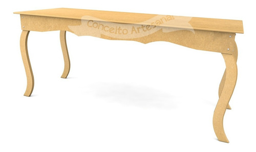 Imagem 3 de 3 de Mesa Provençal Luis Xv Lisa 1.50 Mdf Casamento Clássico