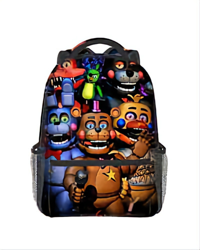 Mochila Infantil Escolar Lona Five Nights At Freddy's Animat