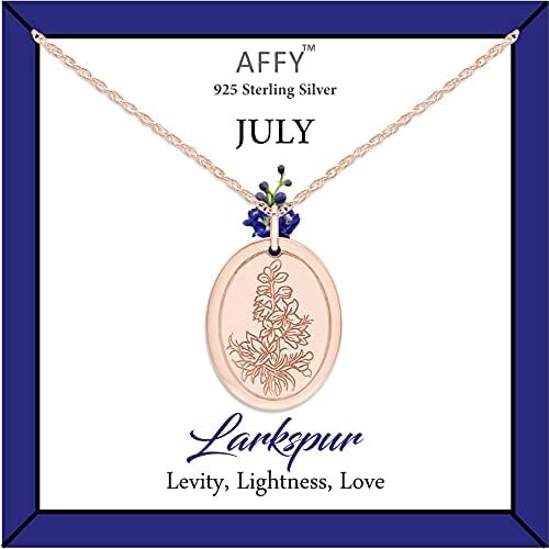 Affy, Mes De Nacimiento De Julio, Collar Con Colgante De Con