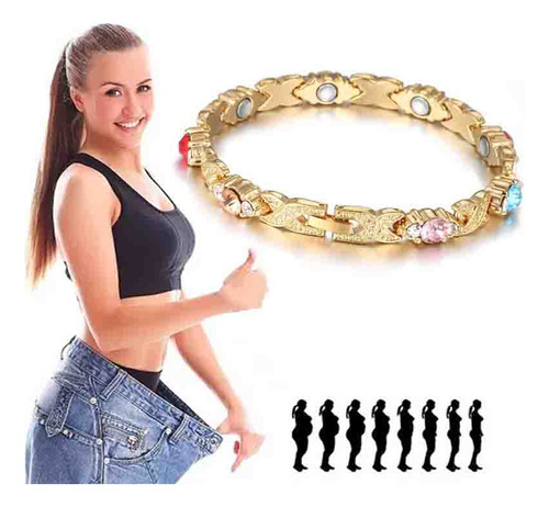 Pulsera De Piedra Magnética Natural Para Mujer