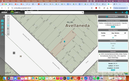 Venta De Lote De 646 M2 En Wilde