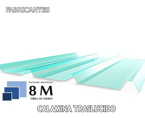 Cobertura Tipo Calamina De Fibra De Vidrio Traslucida
