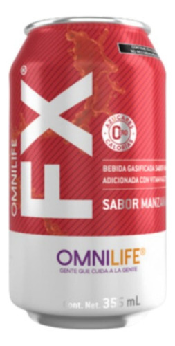 Fx Manzana Evolucion Omnilife 24 Latas De 355 Ml Manzana