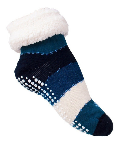 Imagen 6 de 9 de Medias Con Corderito Antideslizante Pantuflas Niños Sox