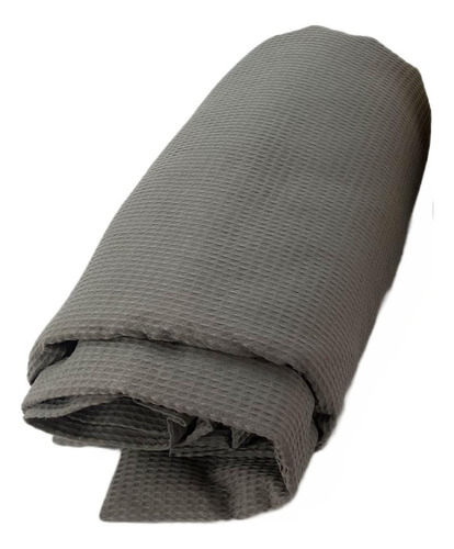 Colcha Tela Wafle Almoda Gris Queen Size