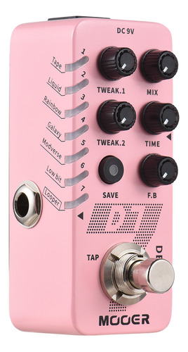 Pedal De Efectos Mooer Dc True Effects Delay Metal Effector