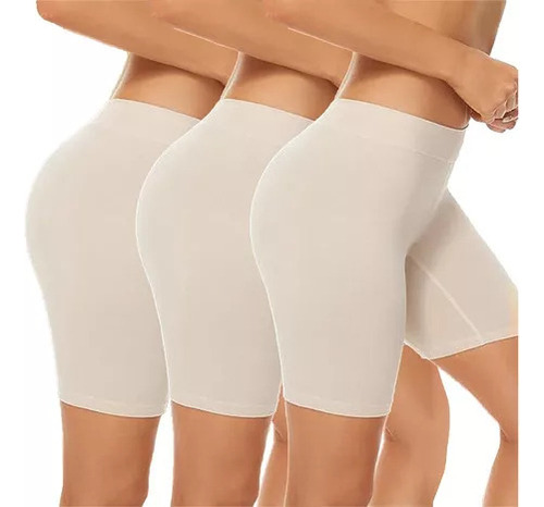 Q Paquete 3 Boxer Tipo Shorts Invisible Boxer Mujer