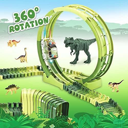 Juego De Pista De Carrera De Dinosaurio Con Rotación De 360° | Meses sin  intereses