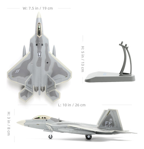 Modelo Previo A La Construcción Del F22 Raptor Fighter Attac