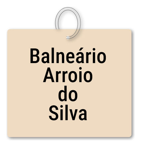 14x Chaveiro Balneário Arroio Do Silva Mdf Souvenir