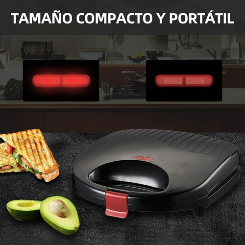 Sandwichera Electrica Con Placa Antiadherentes Para El Hogar