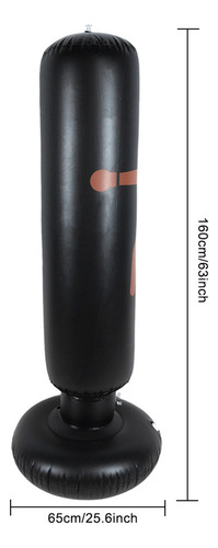 Pt Compatible Saco Boxeo Inflable Columna Golpe Aptitud Pvc