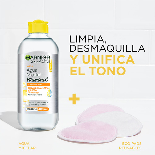 Garnier Skin Active Agua Micelar Con Vitamina C 400 Ml