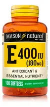 Comprar Vitamina E - 400 Iu 100 - Cuidado De La Piel - Cápsulas