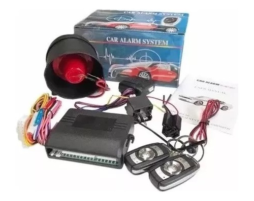 Kit Alarma De Auto Sistema Robos Seguridad 2 Mandos