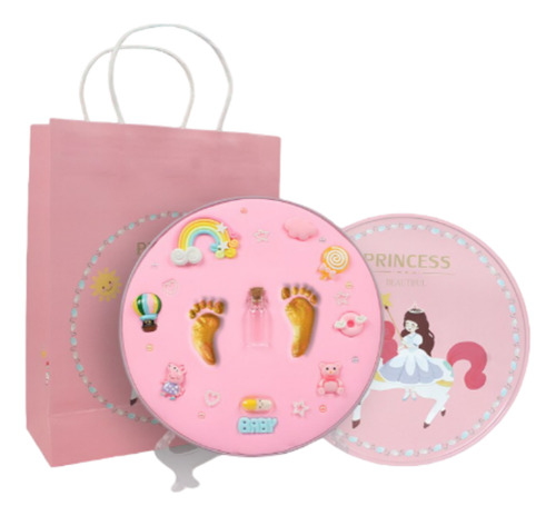 Kit + Accesorios Para Estampar Huella De Bebé Mano Pie