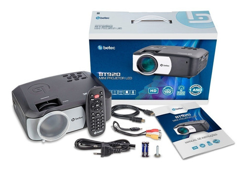 Imagem 8 de 8 de Mini Projetor Portatil Led - Hd - 2400 Lumens - Betec Bt920