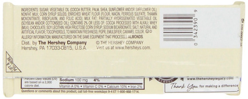 Galletas De Hershey 'n' Creme Bar, 1.55 Onzas Bar (pack De 1