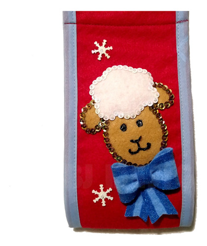 Bj Design Juego De Baño Navidad Fieltro (niña Y Borregos)