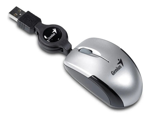 Mouse Genius Retractil Usb Color Blanco Travelers V2 - Otec