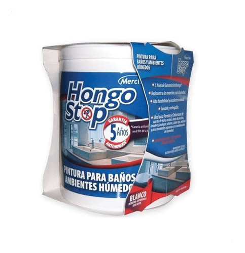 Pintura Antihongo-hongo Stop- Blanco X 1 Lt Merclin 